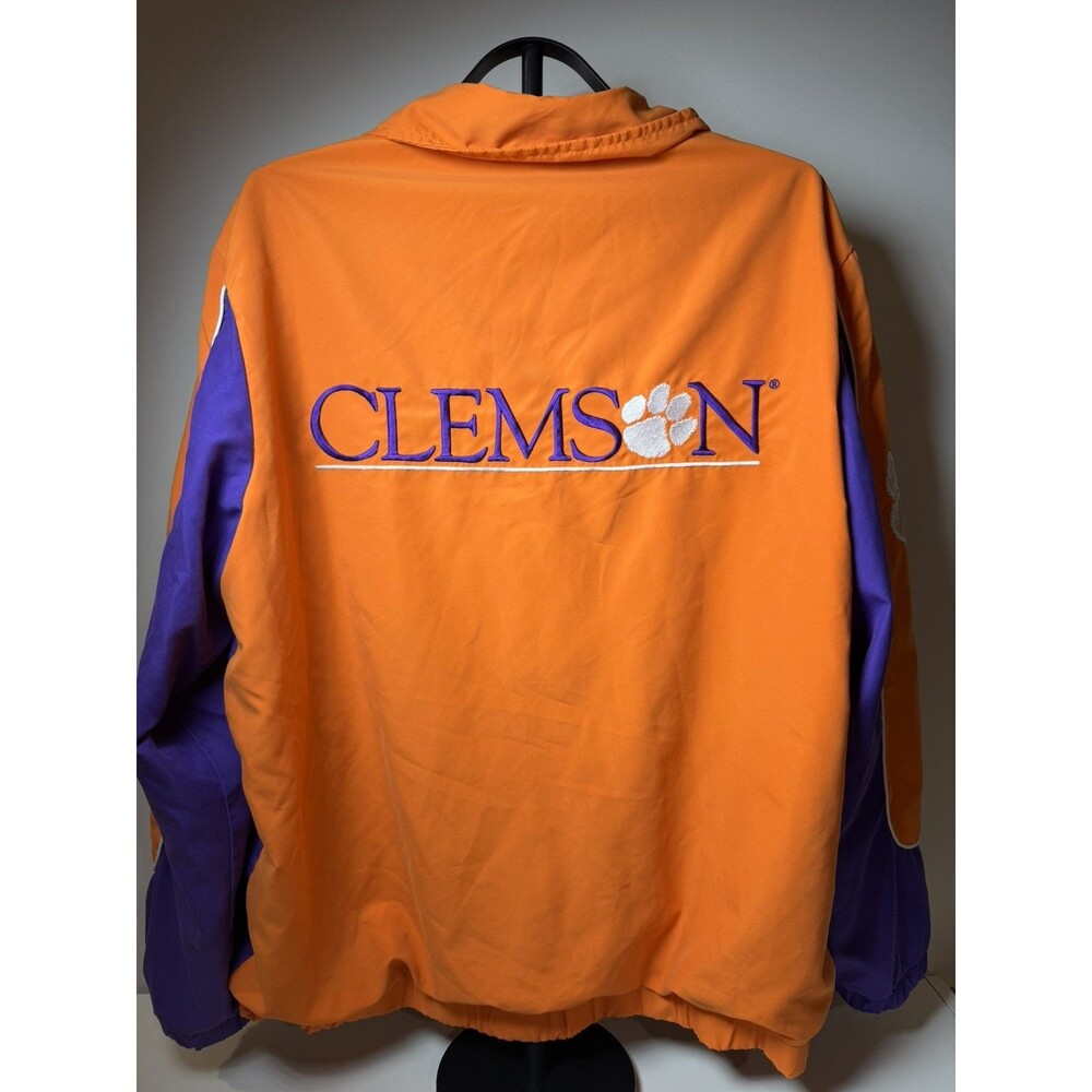 Vintage Clemson Tigers Columbia Full Zip Light Weight Jacket Mens L